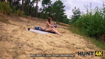 HUNT4K. She immediately started sucking a Stranger's Dick