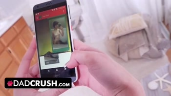 DadCrush - WRONG NUMBER! Horny Stepdaughter Sends Her Stepdad Nudies By Mistake And Makes Him Cum