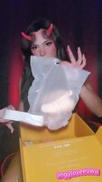 Angyloveeuwu's Sexy Cosplay Masturbation Tease