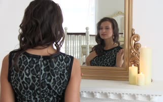 Stunning 18-Year-Old Brunette Unleashes Her Seductive Charm