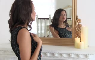 Stunning 18-Year-Old Brunette Unleashes Her Seductive Charm
