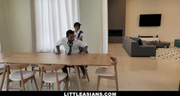 Asian Teen (18+) Horny For White Cock