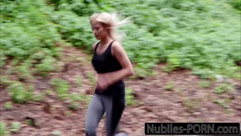 Ria Sunn's Fitness Frenzy: Blonde Teen (18+) Gets Pounded by Her Sexy Trainer