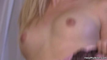 Blonde Wife Shares Big Cock with Friend While Husband Watches