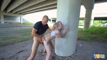 Cameron Mynx's Rousing Outdoor Romp: Teen (18+) Blonde Seduction