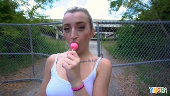 Cameron Mynx's Rousing Outdoor Romp: Teen (18+) Blonde Seduction