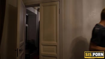 Stepbrother's Surprise: Blindfolded Stepsister Reveals Her Secret