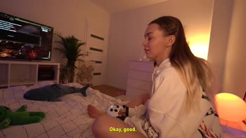 LIs Evans' Hot College Squirter Gets POV Blowjob