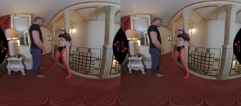 Blonde Submissive Gets Bound and Banged in Crotchless Fishnets VR