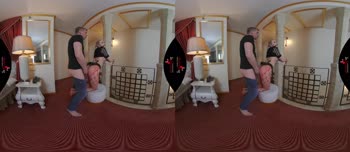 Blonde Submissive Gets Bound and Banged in Crotchless Fishnets VR