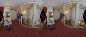 Blonde Submissive Gets Bound and Banged in Crotchless Fishnets VR