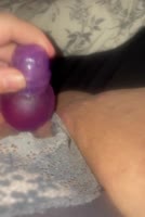 Alessialovebbw - Alessia's Tight BBW Bliss: Purple Dildo Delight