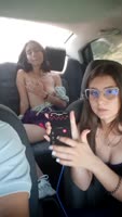 KarolySofia's Uber Ride Turns Naughty as I Control Her Lush Toy