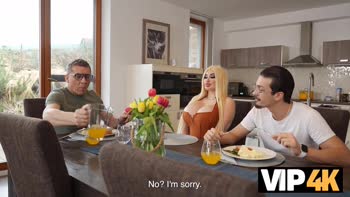 Steve Q's Euro Fantasy: Cheating Dad with Blonde Bimbo Bibi Bugatti