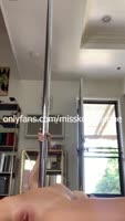 Kenzie Anne's Sizzling Solo Stripdown: Masturbating and Pole Dancing