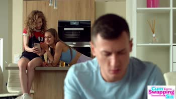 Tiffany Tatum & Nata Ocean Tease Stepbrother's Big Dick in Sizzling Threesome