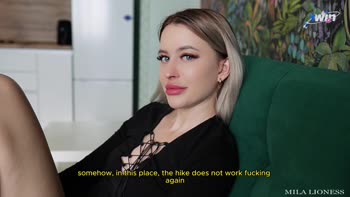 Mila Lioness Pays Debt with Wet Pussy: Russian Petite Stepsister's Blowjob Surprise