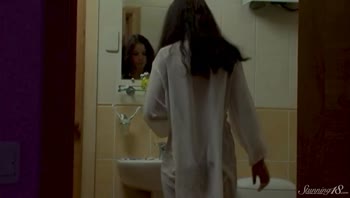 Young Brunette Anoushka's Morning Routine Exposed