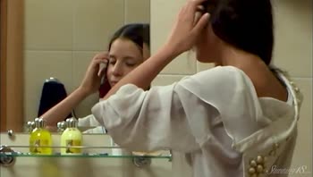 Young Brunette Anoushka's Morning Routine Exposed