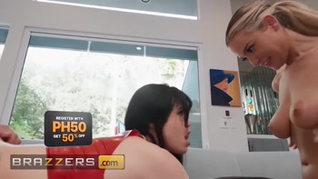 Blake Blossom & Yhivi Feast On Nathan Bronson's Hung Big Dick