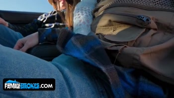 I Never Thought I'd Share a Girl with My Stepdad,But This Hitchhiker's Pussy Was Too Good to Pass Up