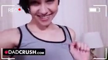DadCrush - WRONG NUMBER! Horny stepdaughter sends her stepdad nudies by mistake and makes him cum