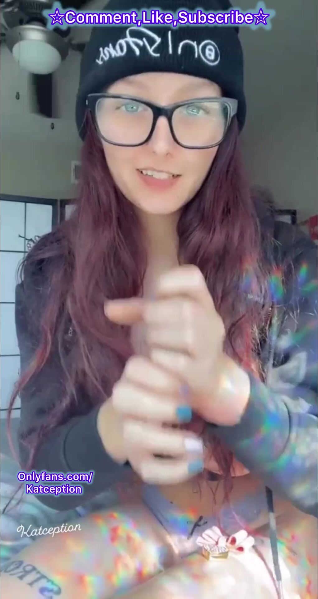 Slutty Egirl Plays with Big Natural Tits LEAKED her own Videos Compilation