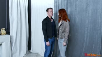 Blazing Desire: Redhead Teen (18+)'s Passionate Fuck & Cumshot
