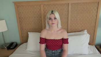 Sultry Teen (18+) Blonde Blows Big Cock in Amateur Audition