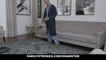 Family Strokes - Skinny Teen (18+) Lets Step Grandpa Fuck Her