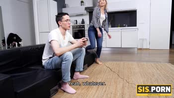 Nerdy Boy's Secret Stepsister Seduction