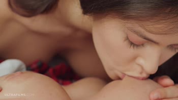 Lesbian Threesome Delight: Lily Bella & Alissa Foxy's Passionate Play