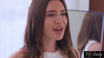 Ella Reese's Big Tit Surprise: Seductive Brunette Takes Roommate's Dick for a Wild Ride