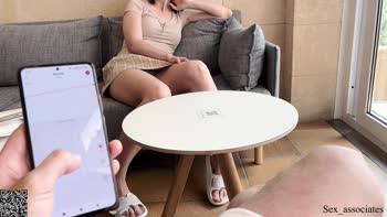 Sex_Associates - My Remote Control Toy Makes Her Squirt in Public Cafe POV