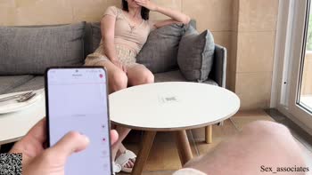 Sex_Associates - My Remote Control Toy Makes Her Squirt in Public Cafe POV