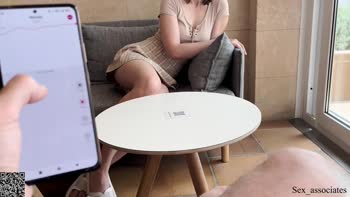 Sex_Associates - My Remote Control Toy Makes Her Squirt in Public Cafe POV