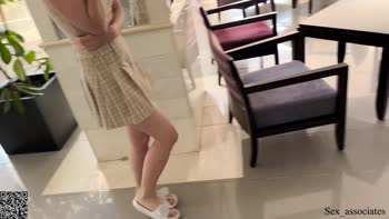 Sex_Associates - My Remote Control Toy Makes Her Squirt in Public Cafe POV