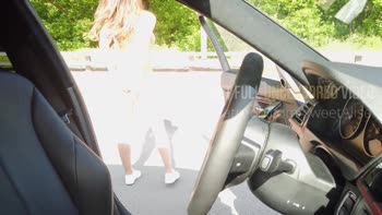 AliceKellyXXX - Alice Kelly's Naughty Fake Driving Lesson - Big Boobs Out