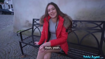 She goes from Park Bench to Pounded Pussy - Public Agent