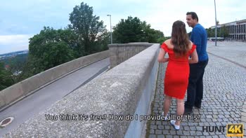 Steve Q Seduces Curvy Brunette Serina Gomez in Czech Reality Pickup