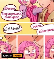 LatiinPorn's Cartoon Seduction: Clown Girl vs. Powerpuff's Big Dick