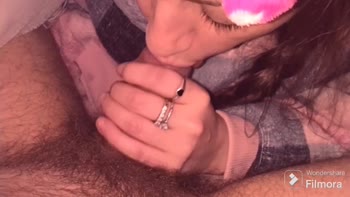 BellaRosay Sucks The Hell Out Of A Monster Dick