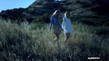 Scarlet Red's Sizzling Forest Fling: Lesbian Kisses & More