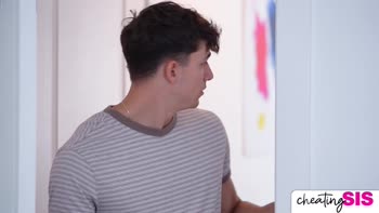 Kylie Rocket Teases Stepbrother Parker Ambrose into Thirsty Webcam Blowjobs