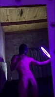 OffJhonna's Jovial Jerk-Off Show: Big Cock, Huge Cum Shot