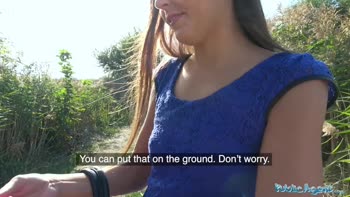 Public Agent Tight Sexy Czech Shaved Pussy Fucked Outdoors