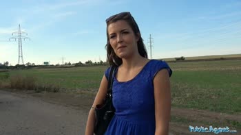 Public Agent Tight Sexy Czech Shaved Pussy Fucked Outdoors