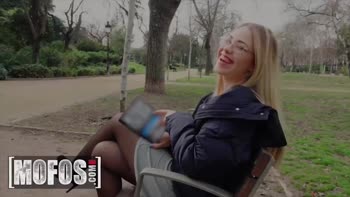 Mofos Shy Russian Nerd Selvaggia Fucks Erik Everhards Big Cock in the Park