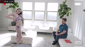 Hazel Moore Asks Stepdad To Help Her Try On Bikinis While Mom Is Gone