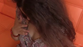 Stunning 18-Year-Old Brunette Teases with Sensual Masturbation